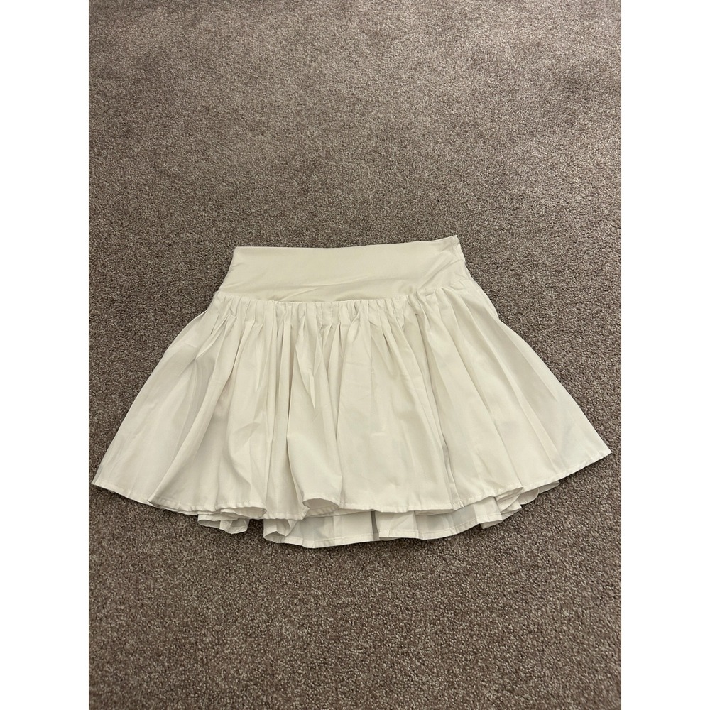 All In Motion Skort Womens S White Excellent Pleated Athletic Tennis‎ Golf Skirt
